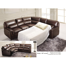 Canapé-lit en cuir de salon (657)